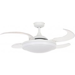 Fanaway Evora Ανεμιστήρας Οροφής 94cm με Φως και Τηλεχειριστήριο Λευκός